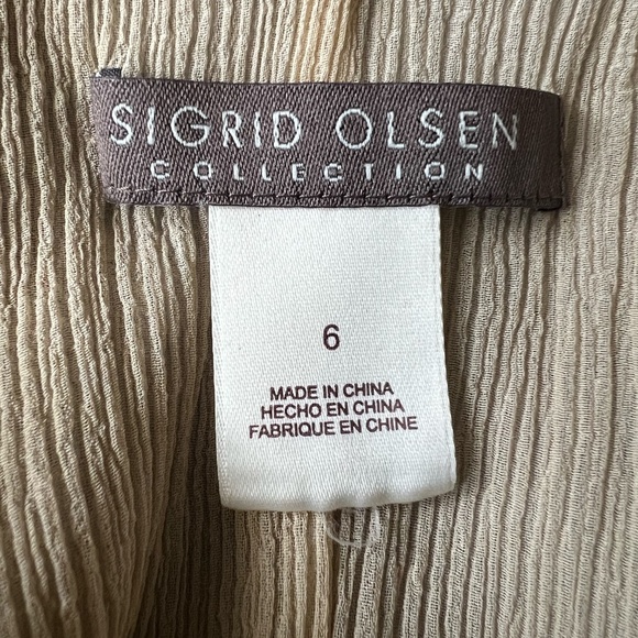 Sigrid Olsen Silk and Sequin Camisole Tank Top Size 6 - Picture 12 of 16